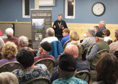 The Platte County Historical Society hosted a program on The View from Thunderhead